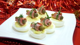 Фаршированные яйца Зимняя закуска