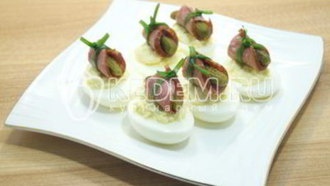 фаршированные яйца зимняя закуска