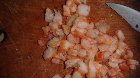 яйца, фаршированные креветками и оливками