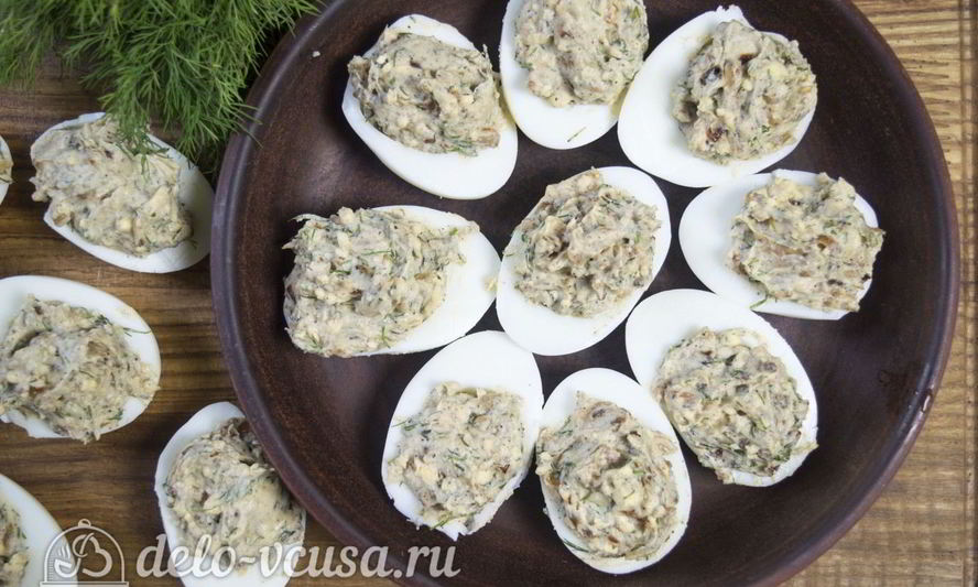 Рецепт яйца фаршированные луком