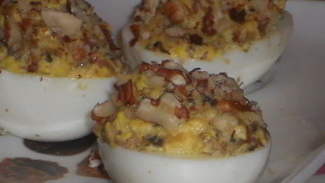 яйца фаршированные с грибами