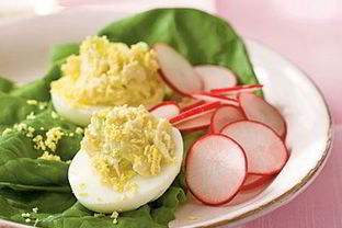 Яйца фаршированные с сыром