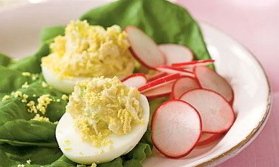 Рецепт яйца фаршированные с сыром