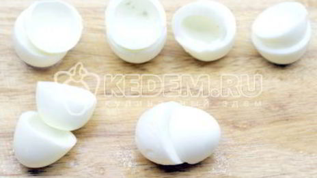 яйца фаршированные сыром