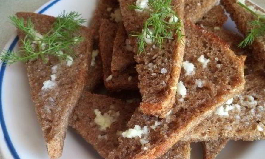 Рецепт чесночные гренки в духовке