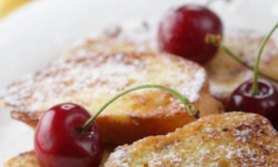 Рецепт французские гренки с вишней