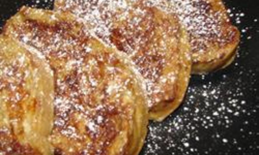 Рецепт французские гренки с яблочным пюре