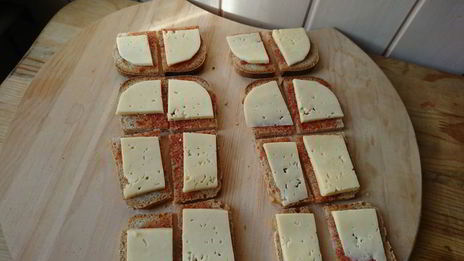 горячие мини-гренки