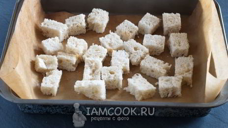 гренки из белого хлеба в духовке