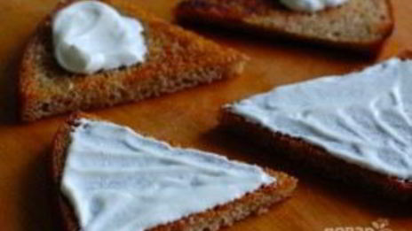 гренки из черного хлеба с яйцом