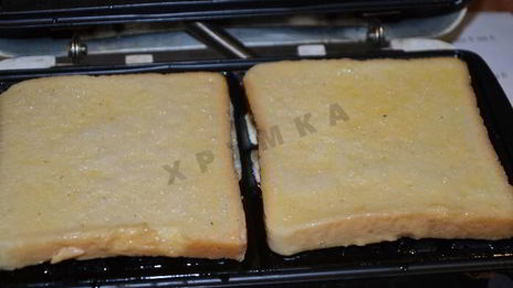 гренки из хлеба в вафельнице