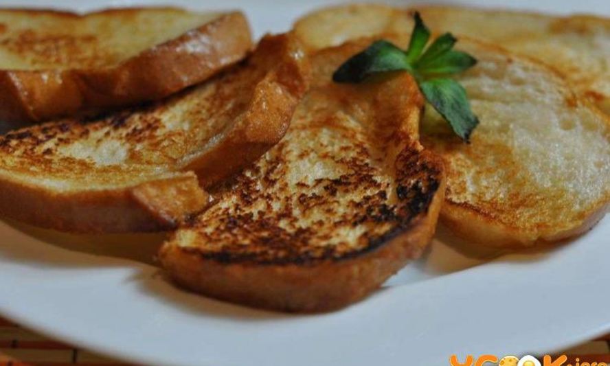 Рецепт гренки на сковороде