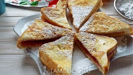 гренки с джемом