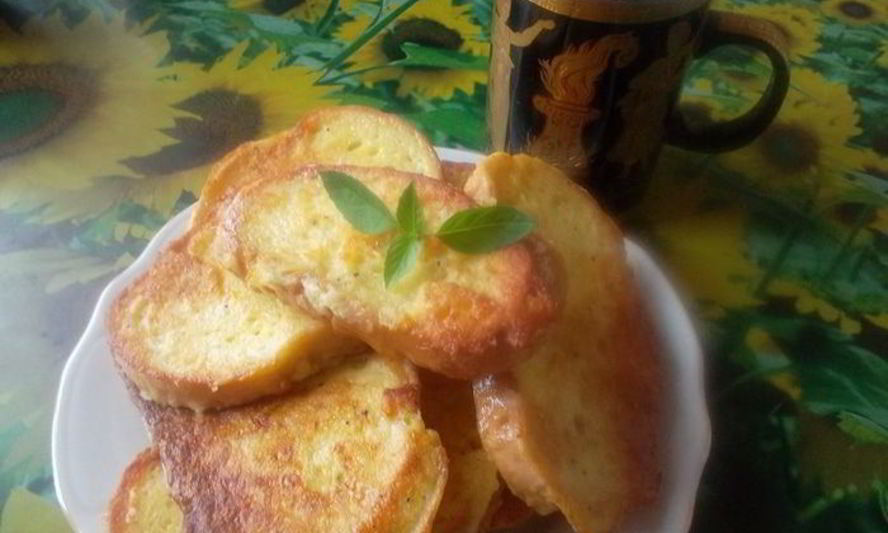 Рецепт гренки с картофелем и брынзой