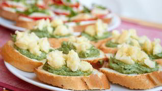 Гренки с крапивой