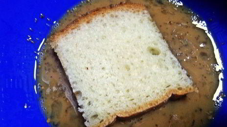 гренки с овощами под сыром