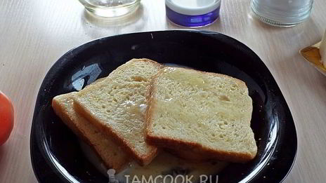 гренки с помидорами и сыром