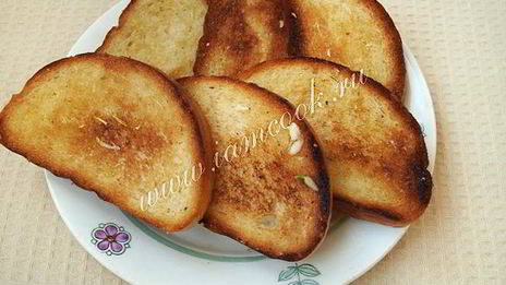 гренки с сыром и чесноком