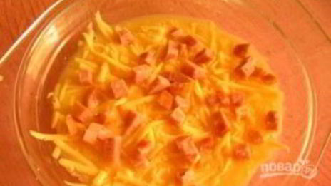 гренки с сыром, яйцом и колбасой