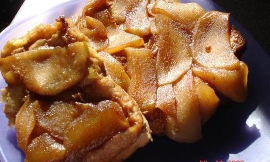 Рецепт гренки с яблоками на завтрак