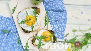 Гренки с яйцом