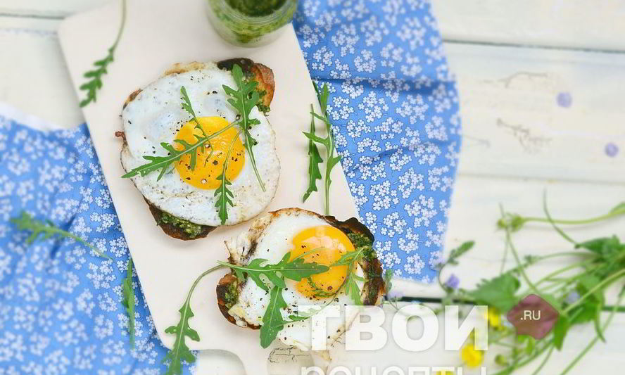Рецепт гренки с яйцом