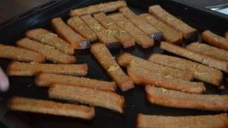 гренки в духовке к пиву