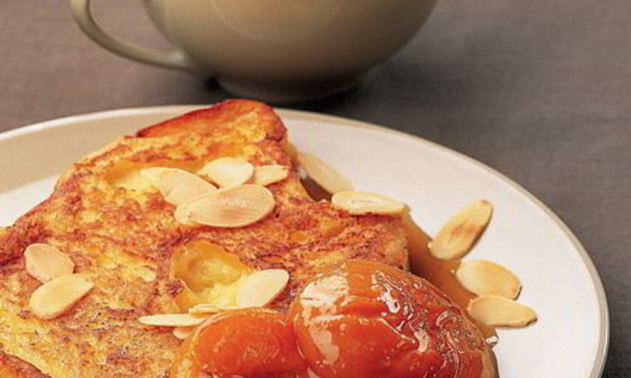 Рецепт миндальные гренки с абрикосами