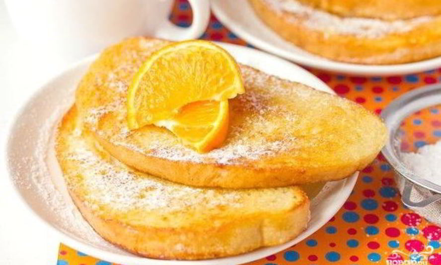 Рецепт сладкие гренки из батона