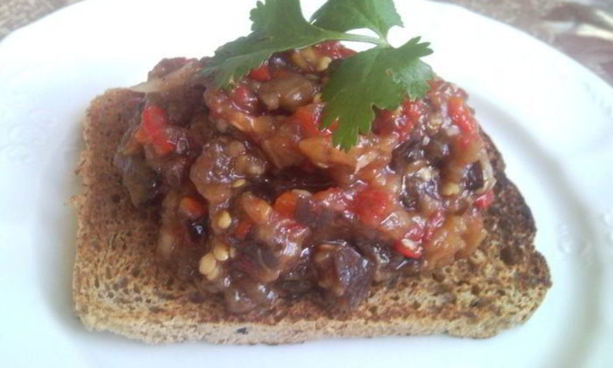 Рецепт баклажанная икра из запеченных овощей