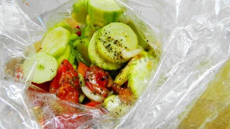 диетическая кабачковая икра в рукаве