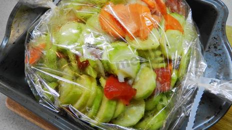 диетическая кабачковая икра в рукаве