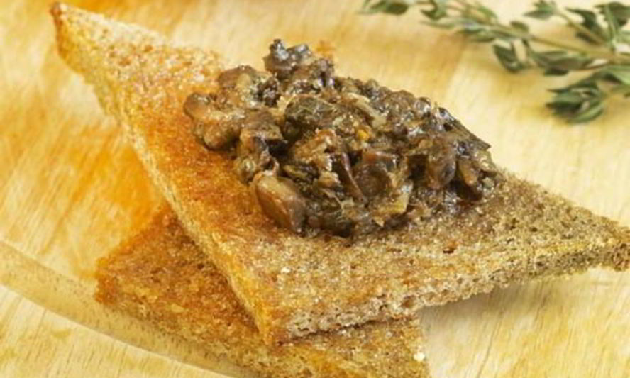 Рецепт грибная икра на тостах