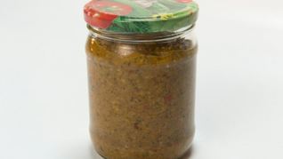 Икра из печеных овощей и жареных грибов