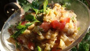 Икра из сырых баклажан