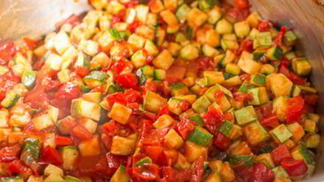 кабачковая икра кусочками