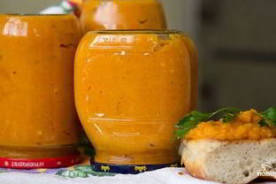 Кабачковая икра с кетчупом на зиму