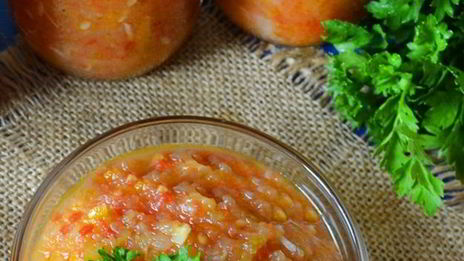 кабачковая икра с перцем