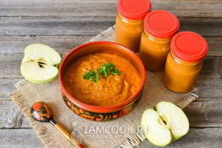 Кабачковая икра с яблоками на зиму