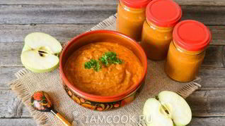 Кабачковая икра с яблоками на зиму