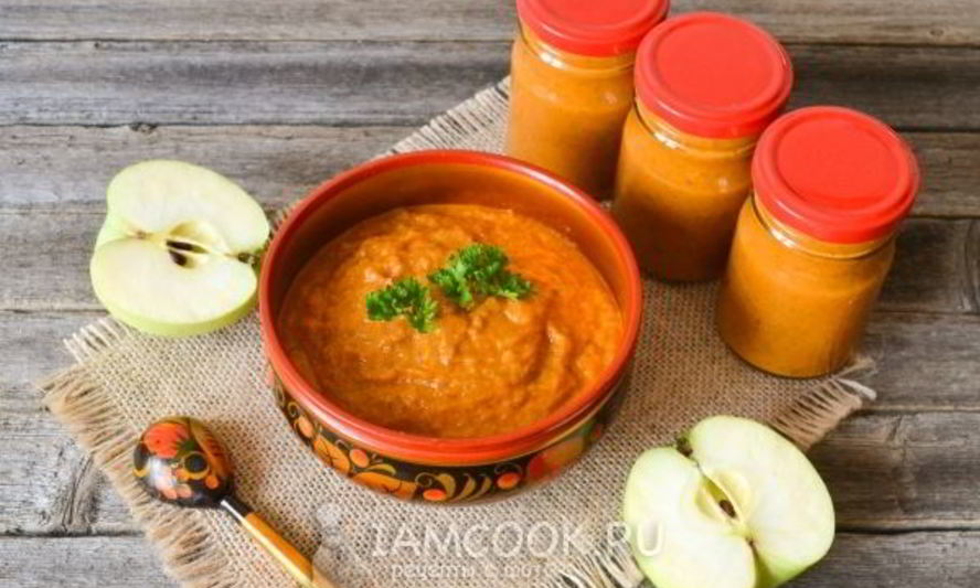 Рецепт кабачковая икра с яблоками на зиму