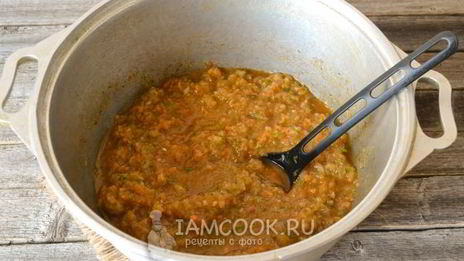 кабачковая икра с яблоками на зиму