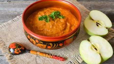 кабачковая икра с яблоками на зиму