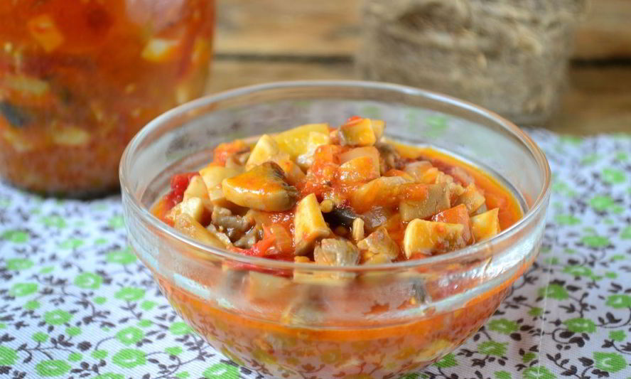 Рецепт овощная икра с грибами на зиму