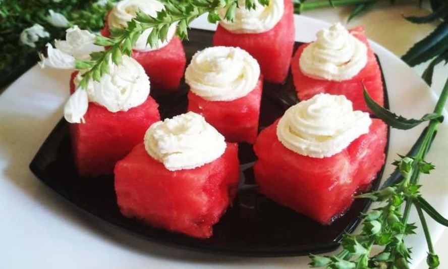 Рецепт арбузное канапе