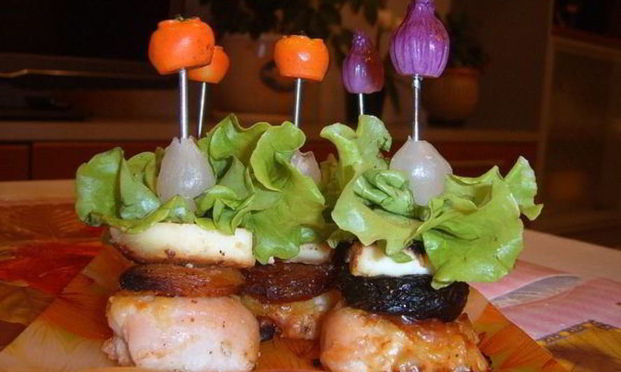 Рецепт горячие канапе сливка@абрикоска