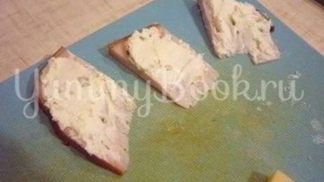 изящные канапе с грушей, ветчиной и сыром