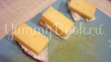 изящные канапе с грушей, ветчиной и сыром