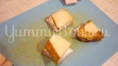 изящные канапе с грушей, ветчиной и сыром