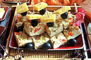 Канапе из спагетти